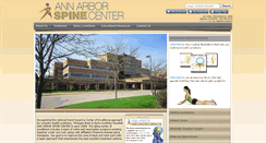 Desktop Screenshot of annarborspinecenter.com